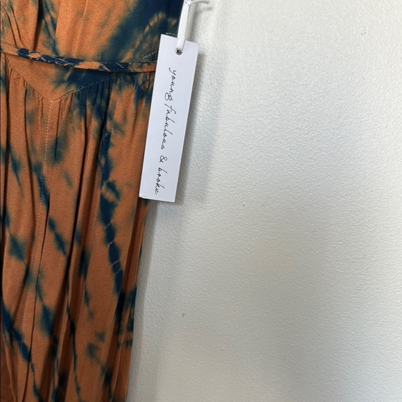 Tie-Dye Sleeveless Maxi Dress - Brown and Black - Picture 5 of 6